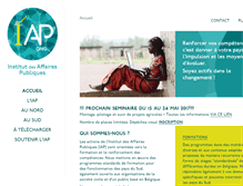 Tablet Screenshot of iap-belgique.org